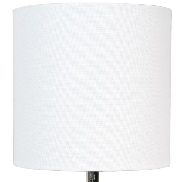 Elegant 12.75 Inch Mini Green Glass Stripe Table Lamp with White Shade