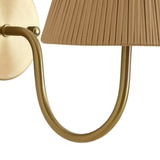 Stylish 11.4 Inch Natural Brown & Beige Rattan LED Rechargeable Cordless Wall Lamp