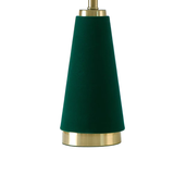 Chic 19 Inch Green Velvet Table Lamp by Drew Barrymore