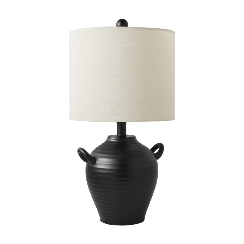 Classic 20 Inch Black Table Lamp with Shade