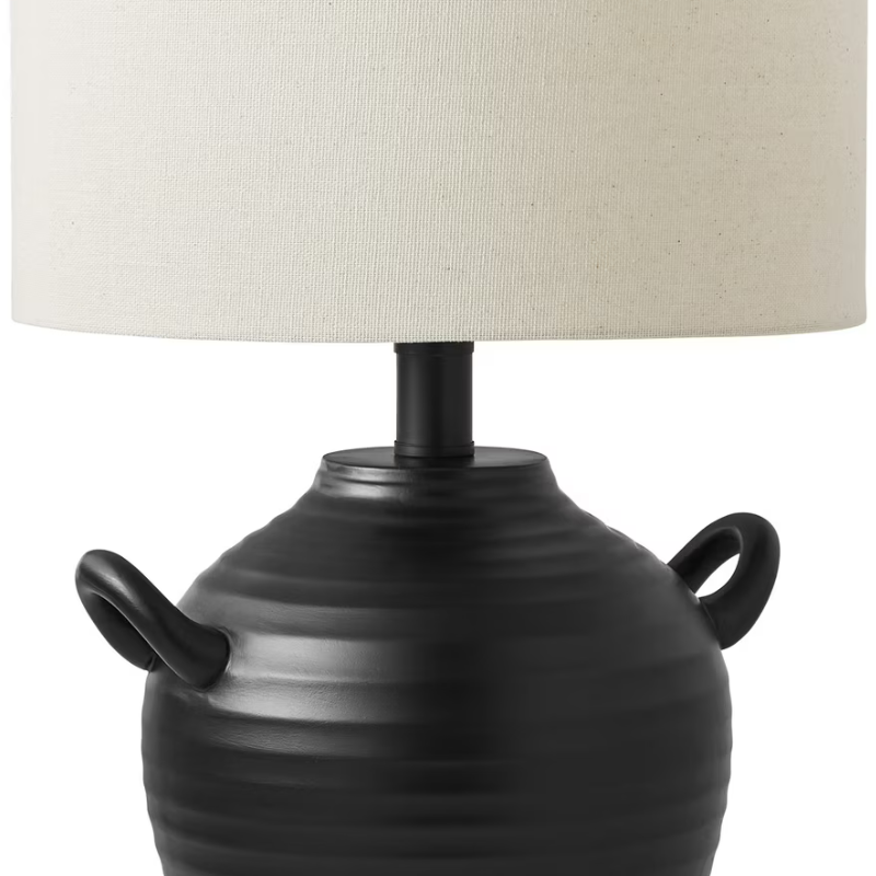 Classic 20 Inch Black Table Lamp with Shade