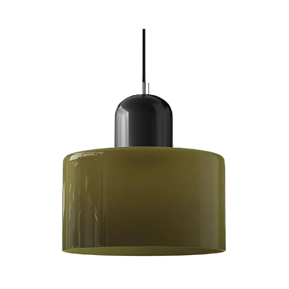 black_and_forest_green_TheMorandiCylinderPendantLight.webp