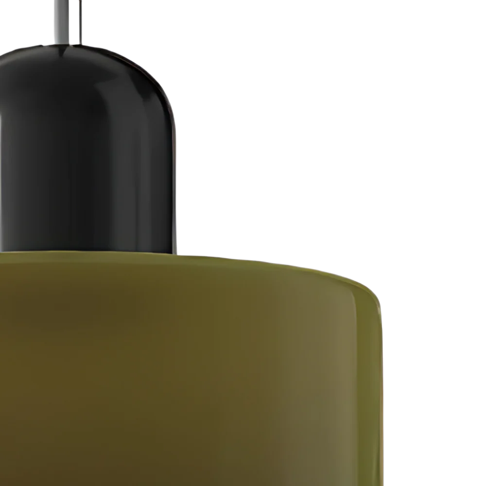 black_and_forest_green_TheMorandiCylinderPendantLight5.webp